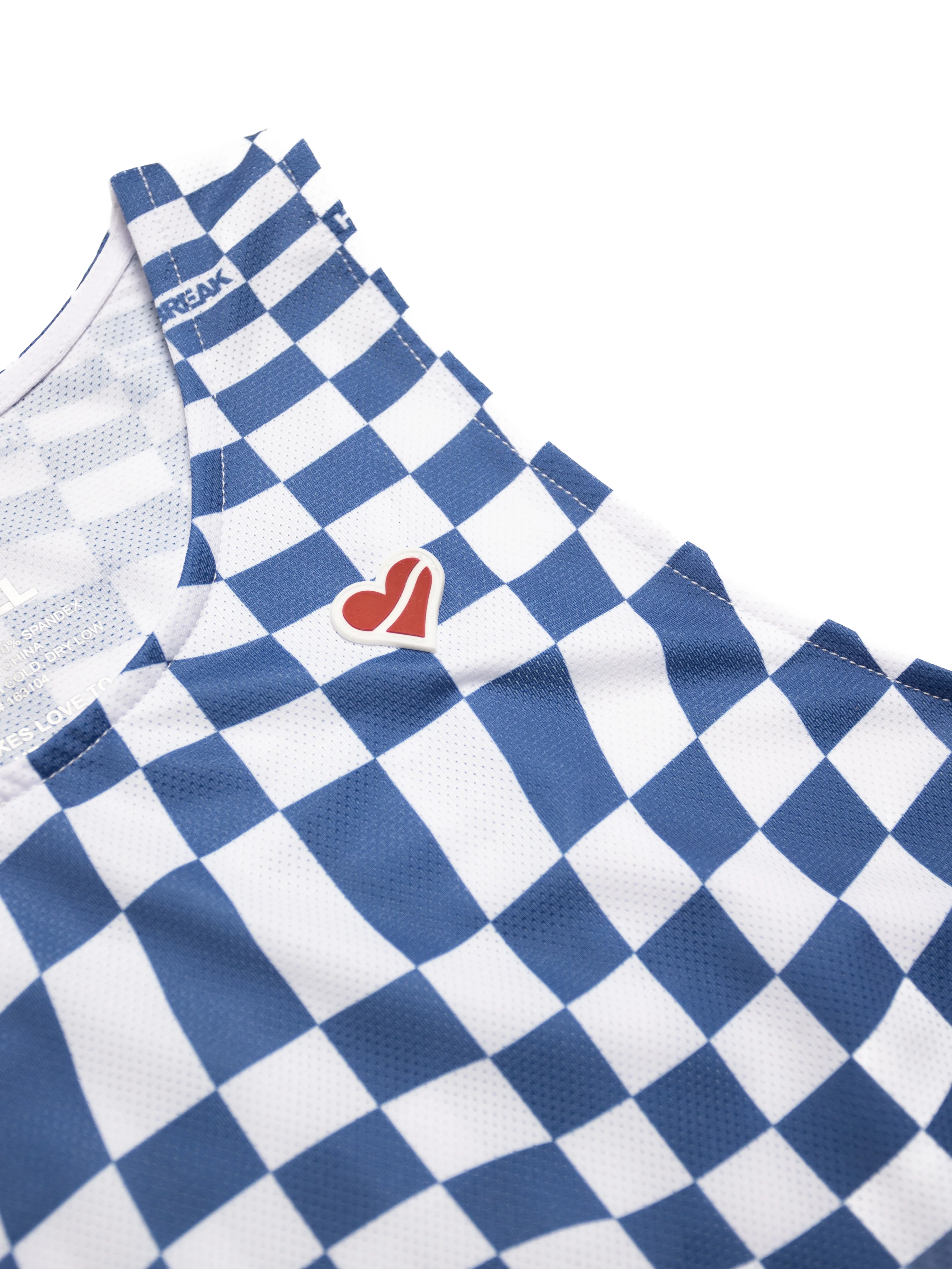 Heartbreak Women's Warped Checkerboard Crop - Image 3