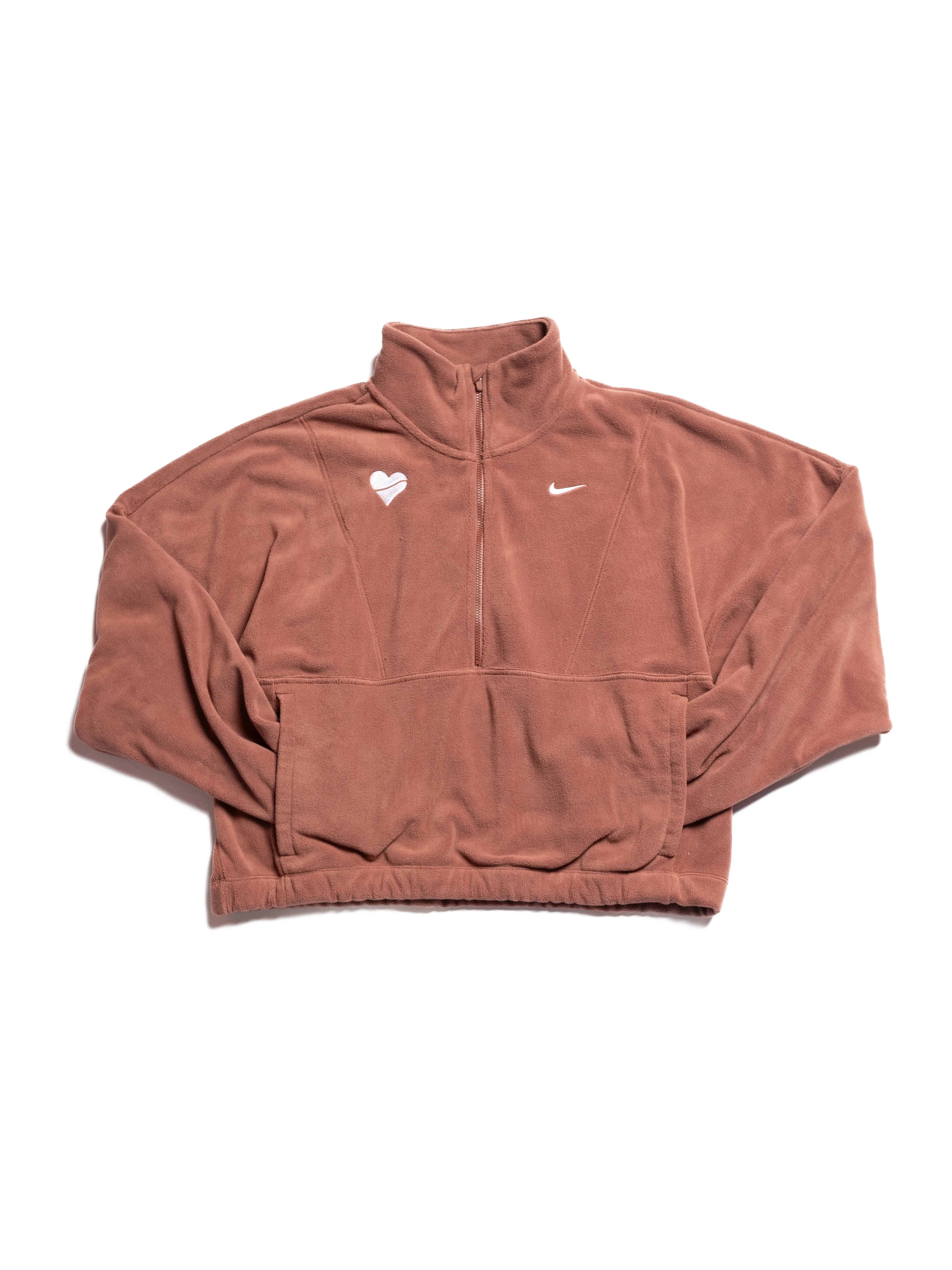 Nike Women's One Therma-FIT Oversized 1/2-Zip Fleece Top - Image 2