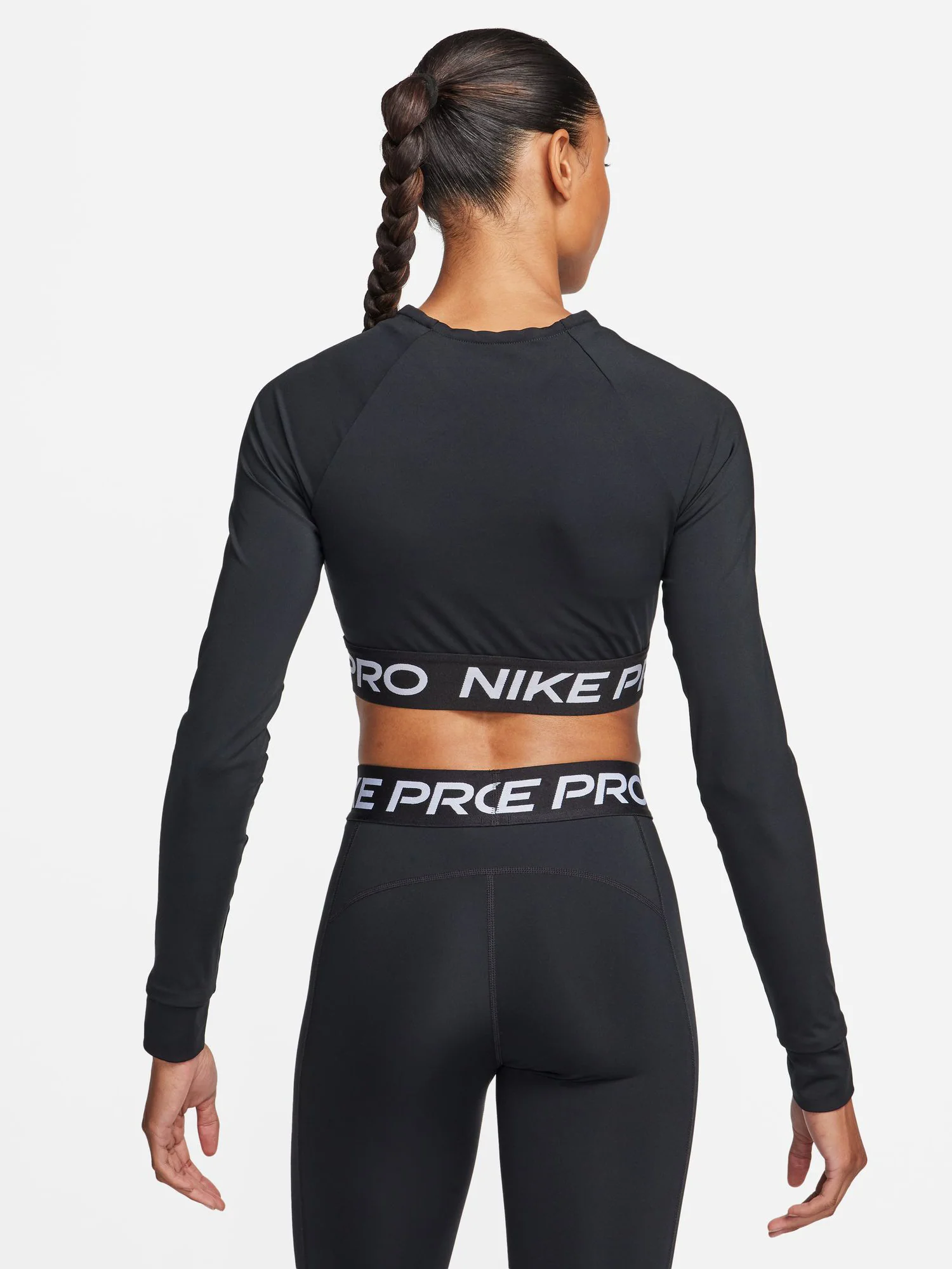 Nike Women's Pro 365 Dri-FIT Cropped Long-Sleeve Top - Image 2